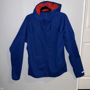 BURTON Fleece Mens Large Blue Full Zip Hoodie Jacket Colombo Lightweight Camping